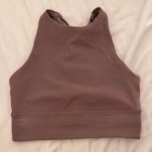 Lulu Wunder Train Mauve High Neck Sports Bra (4)